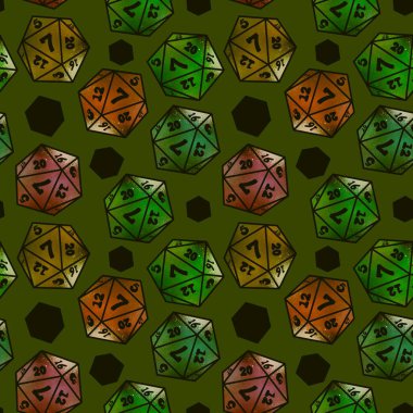 Oyunlar, kartlar, kumaşlar, ambalaj kağıtları, ambalajlar ve defterler için kusursuz zar kalıpları. Yüksek kalite fotoğraf