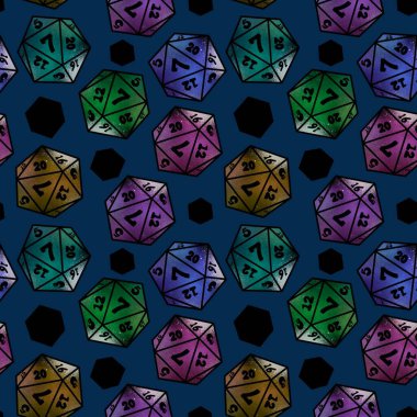 Oyunlar, kartlar, kumaşlar, ambalaj kağıtları, ambalajlar ve defterler için kusursuz zar kalıpları. Yüksek kalite fotoğraf