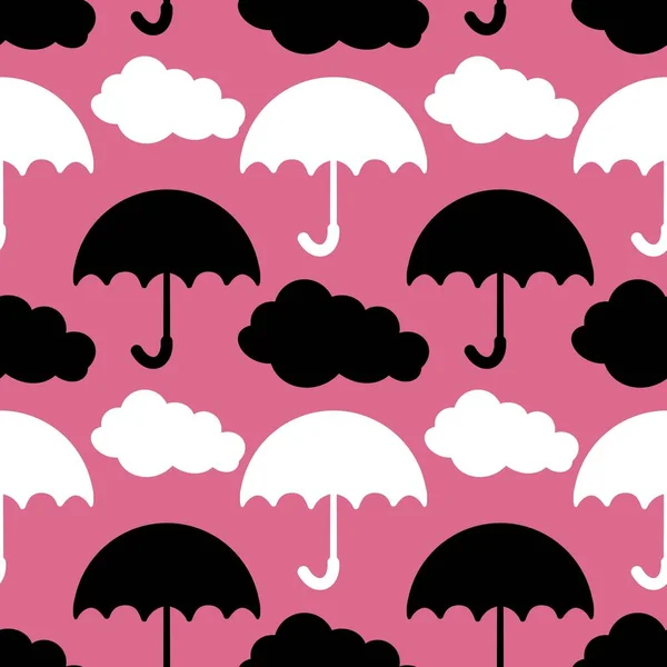 Modèle Parapluie Sans Couture Automne Pour Tissus Textiles Emballage Papier — Photo
