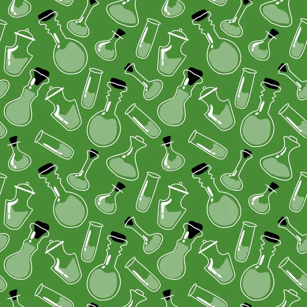 Medicine Seamless Witch Potion Pattern Fabrics Textiles Wrapping Paper Halloween — Stock Photo, Image