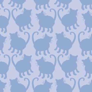 Kumaşlar, tekstil, ambalaj, hediyeler, kartlar, çarşaflar ve ambalaj kağıtları için kusursuz kedi desenleri. Yüksek kalite fotoğraf