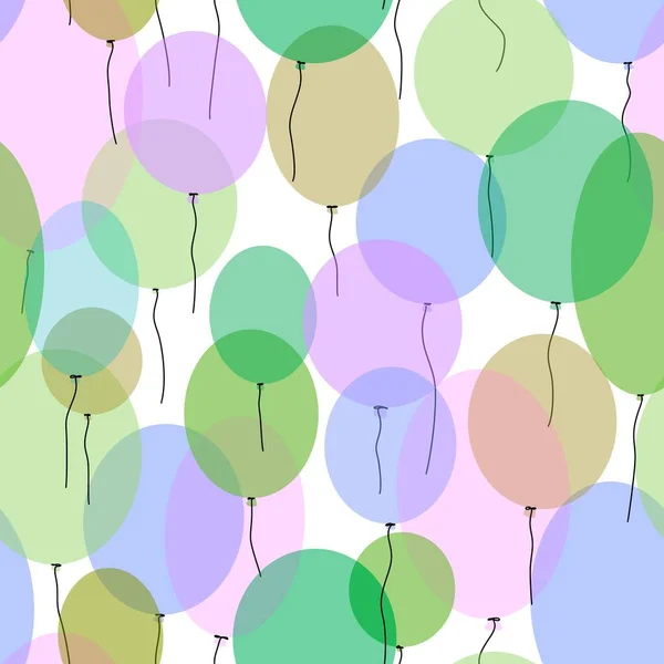 Birthday seamless cartoon balloons pattern for kids and gifts and cards and linens and fabrics and textiles and packaging and wrapping paper. High quality photo