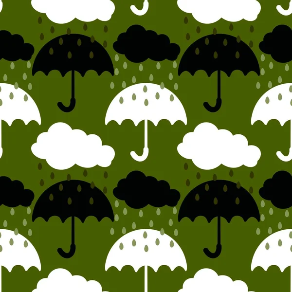 Autumn seamless umbrella pattern for fabrics and textiles and packaging and wrapping paper and kids. High quality photo