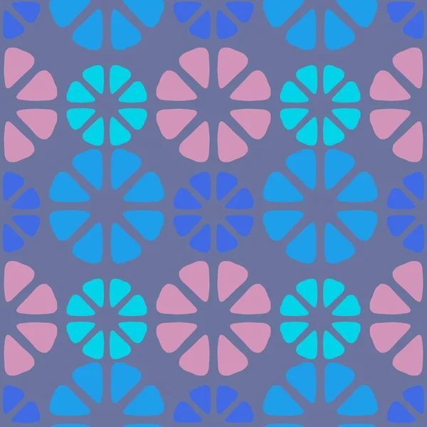 Abstract Flower Seamless Geometric Floral Pattern Fabrics Textiles Packaging Gifts — Stock fotografie