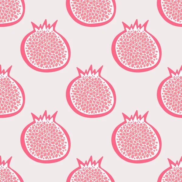 Autumn Fruit Seamless Cartoon Pomegranate Pattern Fabrics Print Wrapping Paper — Stock Photo, Image