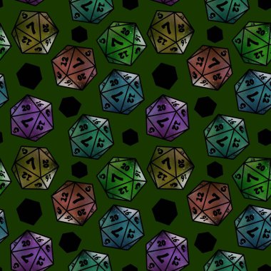 Oyunlar, kartlar, kumaşlar, ambalaj kağıtları, ambalajlar ve defterler için kusursuz zar kalıpları. Yüksek kalite fotoğraf