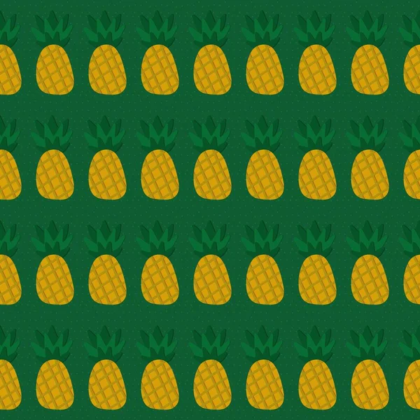 Summer fruit seamless cartoon pineapples pattern for fabrics and textiles and packaging and wrapping paper and notebooks. High quality photo