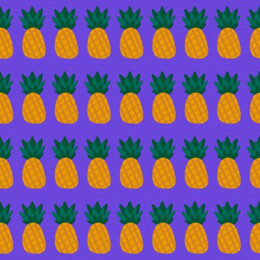 Kumaşlar, tekstil ürünleri, ambalajlar, ambalaj kağıtları ve defterler için yaz meyvesiz ananas deseni. Yüksek kalite fotoğraf