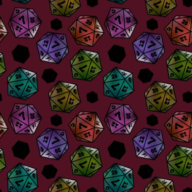 Oyunlar, kartlar, kumaşlar, ambalaj kağıtları, ambalajlar ve defterler için kusursuz zar kalıpları. Yüksek kalite fotoğraf