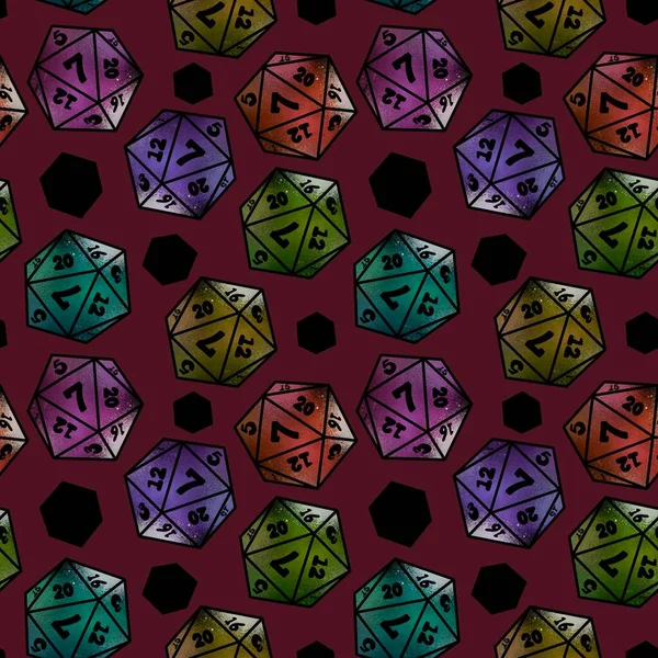 Kids seamless dice pattern for games and cards and fabrics and wrapping paper and packaging and notebooks. High quality photo