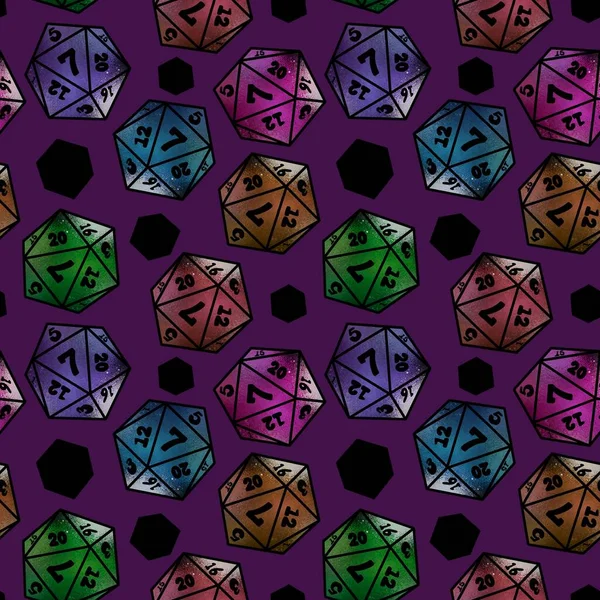 Kids seamless dice pattern for games and cards and fabrics and wrapping paper and packaging and notebooks. High quality photo