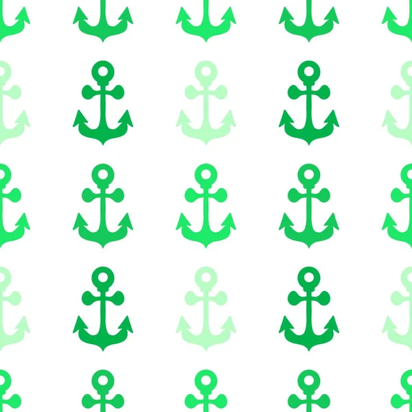 Summer Sea Anchors Seamless Pattern Fabrics Clothes Wrapping Paper Linens — Stockfoto