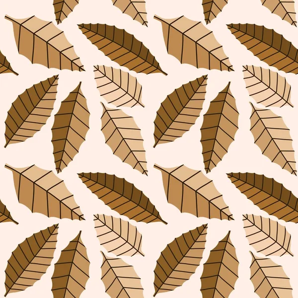 Autumn floral seamless geometric leaves pattern for fabrics and wrapping paper and clothes and kids and notebooks. High quality photo