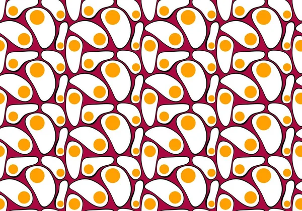 Breakfast seamless scrambled egg pattern for fabrics and kids and clothes and fabrics and wrapping paper and kitchen. High quality photo