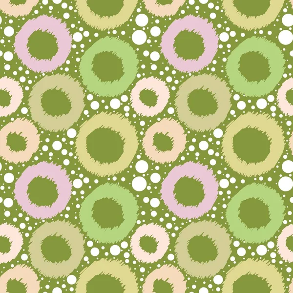 Abstraktní Geometrický Kruh Bezešvé Vzor Pro Děti Prádlo Tkaniny Balicí — Stock fotografie