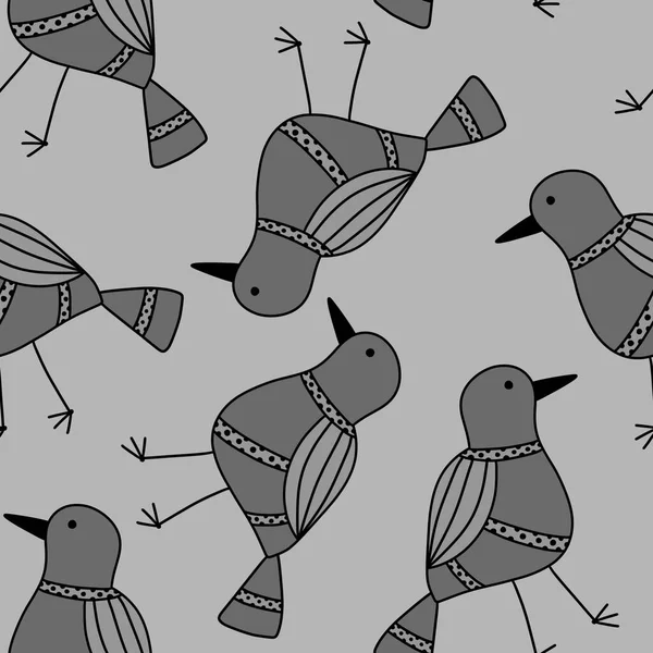 Cartoon doodle seamless birds pattern for fabrics and wrapping paper and notebooks and linens and kids. High quality photo