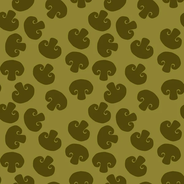 Mushrooms seamless champignons pattern for fabrics and wrapping paper and kids and kitchen. High quality photo