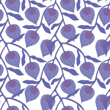 Kumaşlar, ambalaj kağıtları, çarşaflar, çocuklar, mutfak ve giysi baskıları için sonbahar çiçeksiz bitki örtüsü deseni. Yüksek kalite fotoğraf