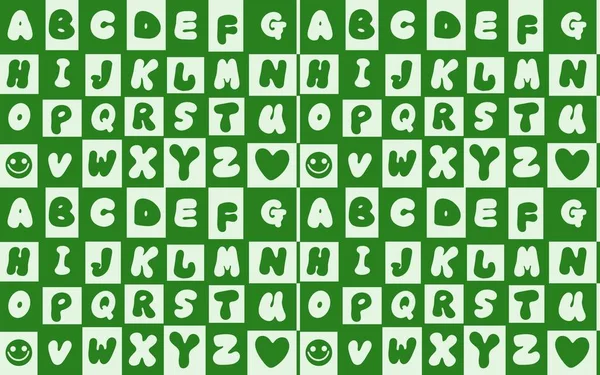 Modèle Alphabet Anglais Scolaire Pour Les Enfants Les Tissus Papier — Photo