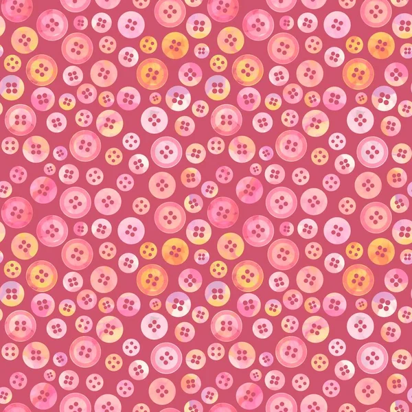 Hobbies Seamless Plastic Buttons Pattern Fabrics Wrapping Paper Clothes Print — Stock Photo, Image