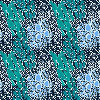 Yaz mercanları, giysiler, çocuklar, kumaşlar, ambalaj kağıtları, hobiler ve defterler için kusursuz okyanus deseni. Yüksek kalite fotoğraf