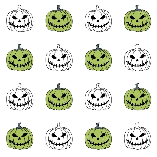 Halloween Print Met Cartoon Pompoenen Voor Stoffen Verpakking Inpakpapier Kinderen — Stockfoto