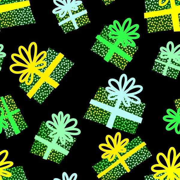 Christmas seamless present pattern for new year gifts and birthday fabrics and notebooks and kids and wrapping paper. High quality illustration