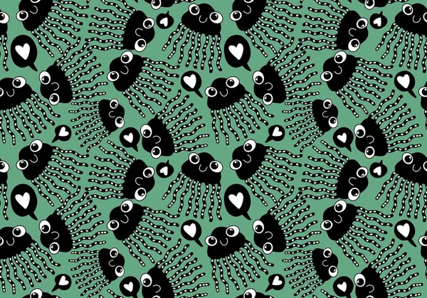 Letní Mořský Bezešvý Karikatura Chobotnice Vzor Pro Tkaniny Textilie Balení — Stock fotografie