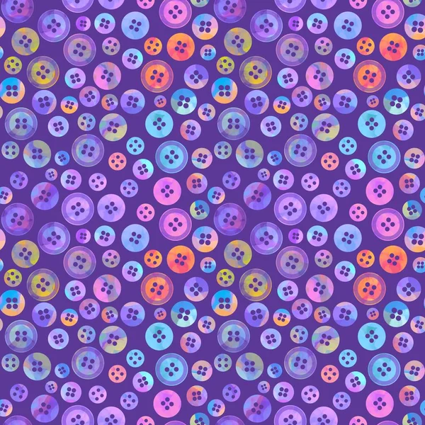 Hobbies Seamless Plastic Buttons Pattern Fabrics Wrapping Paper Clothes Print — Stockfoto