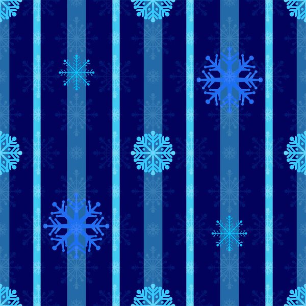 Winter seamless snowflakes and stripes pattern for fabrics and wrapping paper and clothes print and kids and Christmas gifts and new year accessories. High quality illustration