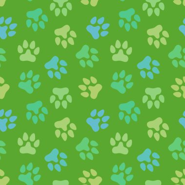 Kağıt, çocuk ve giysi baskısı, kumaş ve hobiler için kusursuz kedi köpek ayak izleri. Yüksek kaliteli illüstrasyon