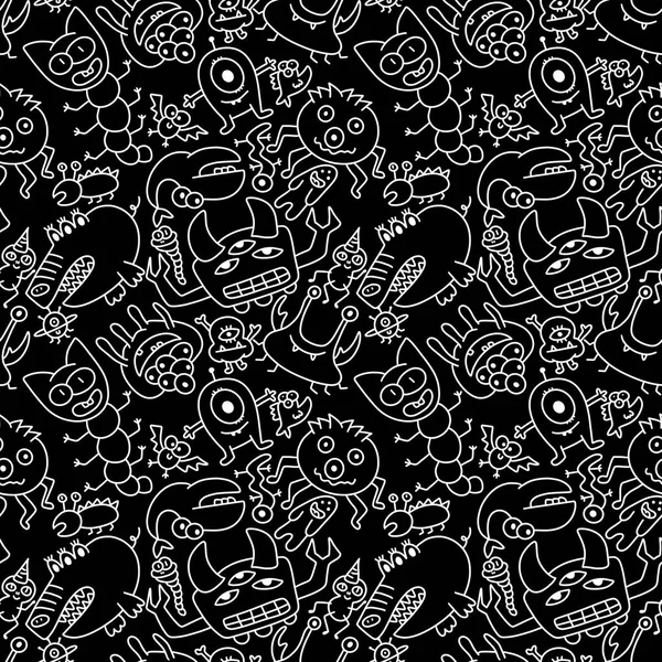 Kids seamless aliens and monsters pattern for fabrics and textiles and packaging and wrapping paper and notebooks. High quality photo