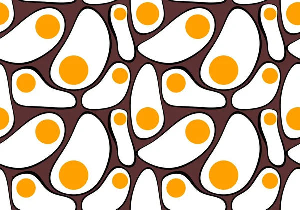 Breakfast seamless scrambled egg pattern for fabrics and kids and clothes and fabrics and wrapping paper and kitchen. High quality photo
