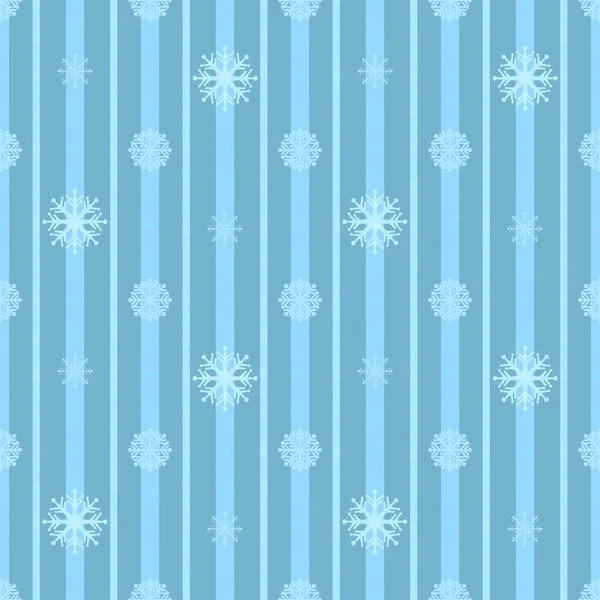 Winter Seamless Snowflakes Stripes Pattern Fabrics Wrapping Paper Clothes Print — Stok fotoğraf