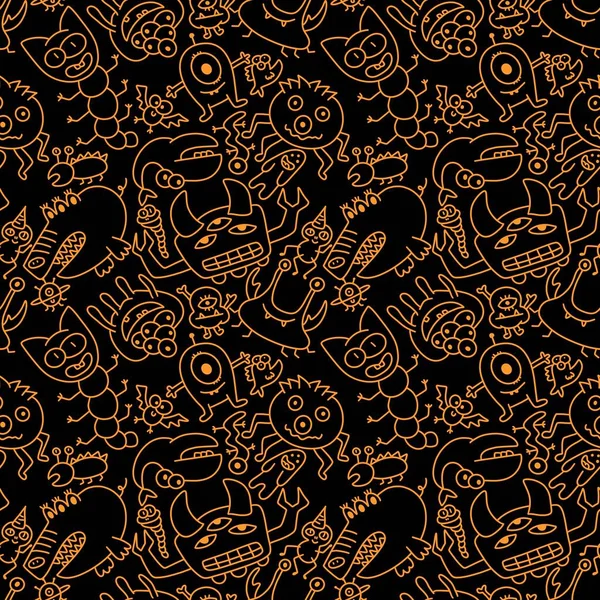 Kids seamless aliens and monsters pattern for fabrics and textiles and packaging and wrapping paper and notebooks. High quality photo