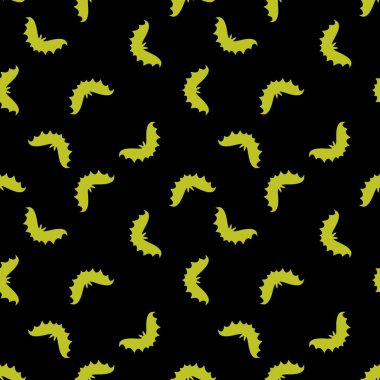 Halloween seamless neon bat silhouette pattern for wrapping paper and clothes print and fabrics and accessories and kids and festive. High quality illustration