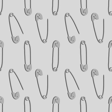 Metalik iğneler kağıt, kumaş, hobi, çocuk ve kıyafet baskısı için kusursuz dikiş desenleri. Yüksek kaliteli illüstrasyon