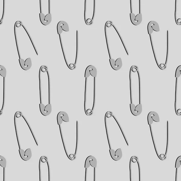 Metallic Pins Seamless Sewing Pattern Wrapping Paper Fabrics Hobbies Kids — Stockfoto