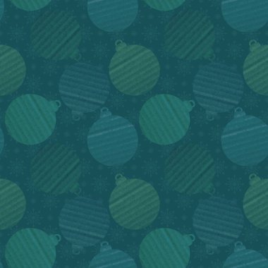 Christmas tree balls seamless pattern for wrapping paper and clothes print and notebooks and fabrics and packaging and kids. High quality illustration