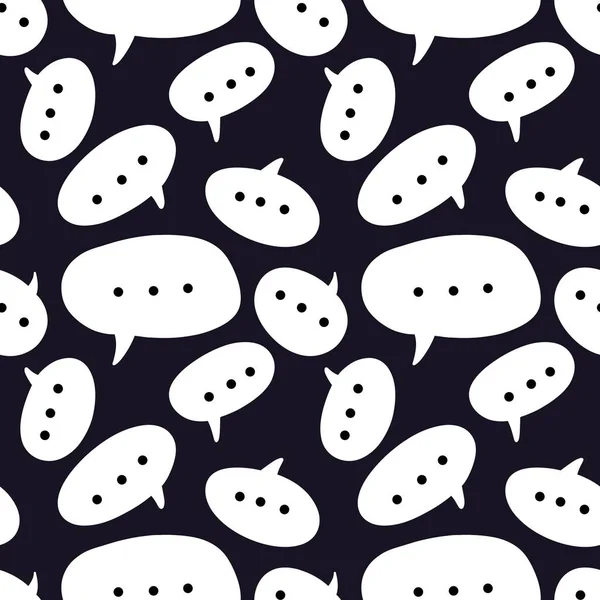 Messages seamless cartoon text bubble pattern for wrapping paper and kids and fabrics and accessories and clothes print. High quality illustration