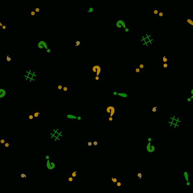 Noktalama işaretleri çocuklar için ve öğrenciler için not defterleri, kıyafet baskıları, kumaşlar, hobiler ve ambalaj kağıtları için kusursuz bir okul düzeni. Yüksek kaliteli illüstrasyon