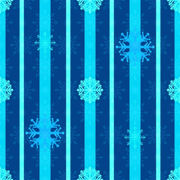 Winter Seamless Snowflakes Stripes Pattern Fabrics Wrapping Paper Clothes Print — Stock Photo, Image