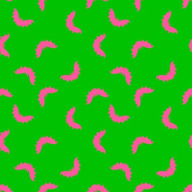 Cadılar Bayramı 'nda kağıt, giysi baskısı, kumaş, aksesuar, çocuklar ve şenlik için kusursuz neon yarasa silueti deseni. Yüksek kaliteli illüstrasyon