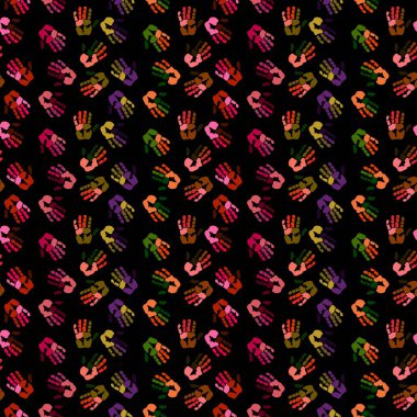 Okul, kumaşlar, çocuklar, hobiler, ambalaj kağıtları, defterler ve kıyafet baskıları için el izi olmayan takım çalışması. Yüksek kaliteli illüstrasyon