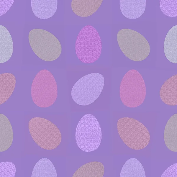 Lente Naadloze Pasen Gekleurde Eieren Patroon Voor Het Inpakken Van — Stockfoto
