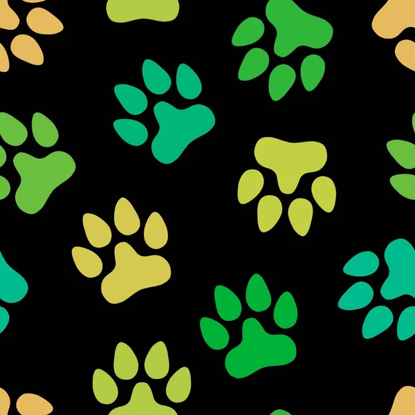 Animal Seamless Cat Dog Footprints Pattern Wrapping Paper Kids Clothes —  Fotos de Stock