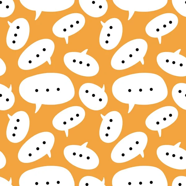 Messages seamless cartoon text bubble pattern for wrapping paper and kids and fabrics and accessories and clothes print. High quality illustration