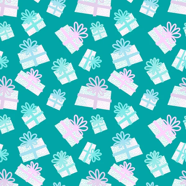 Christmas seamless present pattern for new year gifts and birthday fabrics and notebooks and kids and wrapping paper. High quality illustration