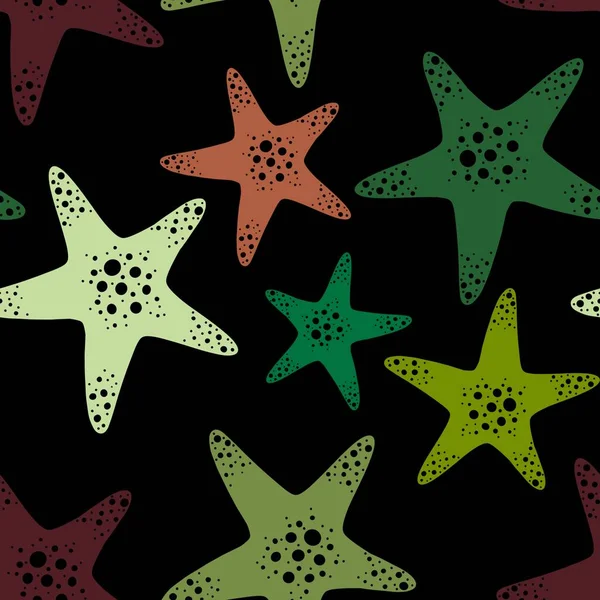 Summer Ocean Seamless Sea Star Pattern Clothes Print Accessories Kids — Fotografia de Stock