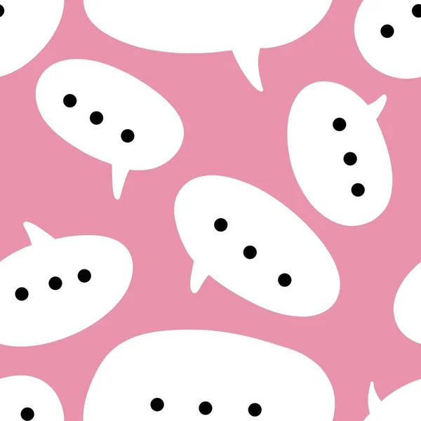 Messages seamless cartoon text bubble pattern for wrapping paper and kids and fabrics and accessories and clothes print. High quality illustration